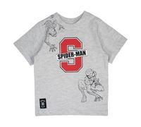 Spiderman, T-Shirt, Junge, Mädchen, (4 bis 10 Jahre), Polo, ärmelloses T-Shirt, Hemd, Bedruckt, Bekleidung, Unisex, Kinder, Sport, atmungsaktiv, Marvel, Modell SP S 52021697 S2-2A, GRIS