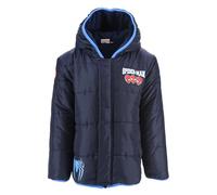Spiderman und Sonic Winterjacke für Jungen Langarm Mantel warm kinder kapuzenJacke mit Reissverschluss Steppjacke Geschenk Größe 98-128 (DE/NL/SE/PL, Numerisch, 98, Regular, Blau)