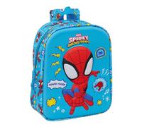 Spidey 3D-Kinderrucksack, leicht zu reinigen, ideal für Kinder verschiedener Altersgruppen, bequem und vielseitig, Qualität und Widerstandsfähigkeit, 22 x 10 x 27 cm