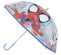 CERDÁ LIFE'S LITTLE MOMENTS Spidey Bubble-Regenschirm - Manuell zu öffnen - Transparent mit Spiderman Aufdruck - Hergestellt aus 100% POE mit Fiberglas Rahmen - Original Produkt Designed in Spain