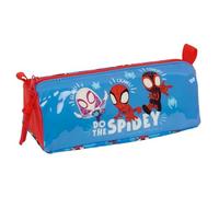 Spidey Federmäppchen mit Reißverschluss und Fach, für Kinder, ideal für Kinder im Schulalter, bequem und vielseitig, Qualität und Widerstandsfähigkeit, 21 x 7 x 8 cm