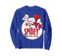 Spidey & His Amazing Friends Circle Sweatshirt, Unisex für Erwachsene, Königsblau, XL