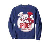 Spidey & His Amazing Friends Circle Sweatshirt, Unisex für Erwachsene, Marineblau, XL