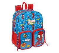 Spidey Kindergartenrucksack, anpassbar an den Wagen, einfache Reinigung, ideal für Kinder verschiedener Altersgruppen, bequem und vielseitig, Qualität und Widerstandsfähigkeit, 22 x 10 x 27 cm