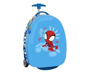 Spidey Rescue Kabinentrolley, 40,6 cm, Koffer mit Rädern, Sicherheitsschloss, Leichter Koffer, 28 x 23 x 43 cm, Rot/Blau, M, Lässig