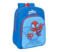 Spidey Schulrucksack für Kinder, Kinderrucksack, anpassbar an Kinderwagen, ideal für Kinder im Schulalter, bequem und vielseitig, Qualität und Widerstandsfähigkeit, 26 x 11 x 34 cm