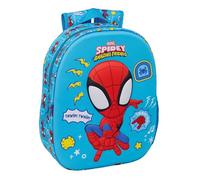 Spidey Schulrucksack mit 3D-Design, ideal für Kinder verschiedener Altersgruppen, bequem und vielseitig, Qualität und Widerstandsfähigkeit, 27 x 10 x 33 cm