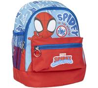 Spidey Trekking Style Backpack - Blau und Rot - 23x27x15 cm - Hergestellt aus Polyester - Mehrere Taschen - Verstellbarer Gürtel und Griffe