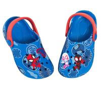 Spidey und Seine fantastischen Freunde Spiderman Clogs für Kinder, Sandalen mit Charms, Abzeichen, Sommer-Slider mit Knöchelriemen, Strandschuhe