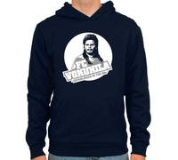 SpielRaum Hoodie Mike Werner, FC Vokuhila ::: Farbe: Navy ::: Größen: S-XXL ::: Fußball-Kult