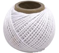 Spies Online Küchengarn 64 Meter - Lebensmittelsicheres Baumwolle - Weiß - weiß KU6203