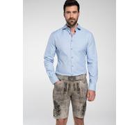 Spieth & Wenksy Trachtenhemden Frankenau Herren Slim Fit Baumwolle hellblau, 39-40