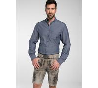 Spieth & Wenksy Trachtenhemden Herren Modern Fit Baumwolle blau, 39-40