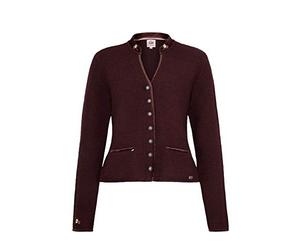 Spieth & Wensky Damen Damen Trachten Strickjacke Burgund, Burgund, L