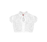 Spieth & Wensky Damen Dirndl Bluse hochgeschlossen Spitze weiß, Weiss, 34