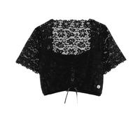 Shirtbluse SPIETH & WENSKY "Bahamas", Damen, Gr. 44, schwarz, Obermaterial: 90% Polyamid PA. 10% Elasthan EL., uni, festlich, slim fit, Blusen, mit floralem Muster (13833763-44) schwarz