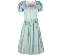 Spieth & Wensky Dirndl Ferrara Arm | Mididirndl mit Puffarm & Knöpfen | Damen (DE/NL/SE/PL, Numerisch, 36, Regular, Regular, türkis)