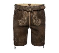 Spieth & Wensky Herren Lederhose Grünwald Hellbraun 58