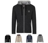 Spieth & Wensky - Herren Strickjacke mit Kapuze, Echo Strickjacke (432150-1003)