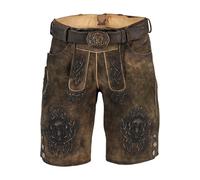 SPIETH & WENSKY Leder-Shorts Kenrick Braun 58