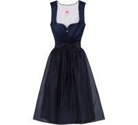 Spieth & Wensky Midi Dirndl Glast Dunkelblau (Größe: 40) 40 blau