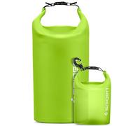 Spigen Aqua Shield wasserdichte Tasche Set [20L+2L] Dry Bag wasserfester Rucksack Beutel für Strand Schwimmen Camping Bootfahren Kajakfahren
