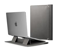 Spigen Valentinus S Schutzhülle für Laptop 15 Zoll 15,6 Zoll 15,6 Zoll 16 Zoll, PU-Leder, wasserdicht, für Computer, kompatibel mit MacBook Pro, Dell, Acer, ASUS, HP, Lenovo - Grau