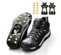 Spikes für Schuhe Winter, 10 Anti-Rutsch Spikes, Schuhspikes zum Überziehen | Grödel & Steigeisen für Wanderschuhe, Schneeketten für Schuhe, Rutschfeste Traktionshilfe zum Wandern auf Schnee & Eis