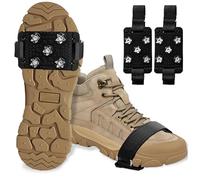 Spikes für Schuhe Winter, Anti Rutsch Schuhspikes Ice Schuhkrallen Eisspikes, Ice Klampen Steigeisen für Wanderschuhe, Spikes Schuhe Schuhkrallen mit 5 Zähne für Winter Wandern Schnee Eiswanderungen