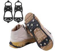 Spikes für Schuhe Winter, Spikes Schuhe Schuhkrallen mit 8 Zähne, Schuhspikes, Anti Rutsch Schuhkralle mit Edelstahl Spikes, Klampen Schuhe Spikes für Wandern, Schnee, EIS, Trekking, L: 41-46