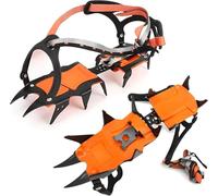 Spikes für Schuhe Winter, Spikes Schuhe Schuhkrallen mit 8 Zähne, Schuhspikes, Anti Rutsch Schuhkralle mit Edelstahl Spikes, Klampen Schuhe Spikes für Wandern, Schnee, EIS, Trekking, L: 41-46