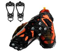 Spikes Für Schuhe Winter - Steigeisen - Schuhspikes Schuhkrallen - Ice Klampen Steigeisen Mit 8 Edelstahl Spikes - rutschfest Grödel Eisspikes Schneekette Für Klettern Bergsteigen TrekkingA (M)