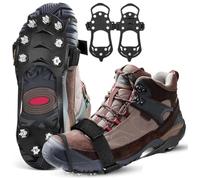 Spikes Schuhe Schuhkrallen für Winter, Schuhkrallen Steigeisen, Schuhkrallen Eisspikes Wandern, Anti Rutsch Schuhspikes für Grödeln Wander Joggen im Winter Damen Und Herren