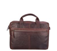 SPIKES & SPARROW Bronco Briefcase Dark Brown