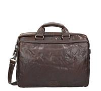 Spikes & Sparrow Bronco 3 Zipper Businesstas dark brown