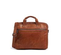 Spikes & Sparrow Bronco Aktentasche cognac, genarbtes Leder, Unisex
