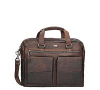 Spikes & Sparrow Bronco Herren Business Tas dark brown