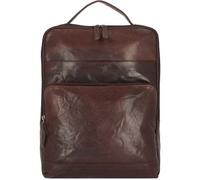 Spikes & Sparrow Bronco Rucksack Leder 40 cm Laptopfach darkbrown (59530B-01) braun