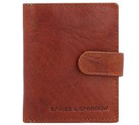 Spikes & Sparrow Geldbörse RFID Leder 8 cm brandy