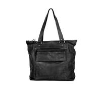 Spikes & Sparrow Leather Shopper - Amina - Black