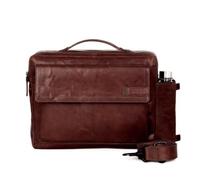Spikes & Sparrow Leren Laptoptas - 15.6 inch - Henry - Donkerbruin