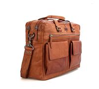 Spikes & Sparrow Aktentasche Leder 41 cm Laptopfach braun