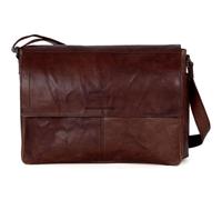 SPIKES & SPARROW Ronn Messenger Bag Dark Brown