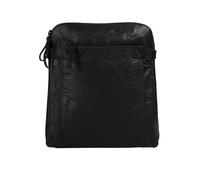Cityrucksack SPIKES & SPARROW, Damen, Gr. B/H/T: 26cm x 29cm x 7cm, onesize, schwarz, Leder, Rindsleder, Retro, Rucksäcke Cityrucksack, echt Leder (89228522-0) schwarz