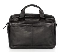 Spikes & Sparrow Leather Business bag - Steven - Black
