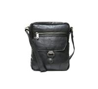 Spikes & Sparrow Umhängetasche Ledertasche im Vintage Leder Schwarz