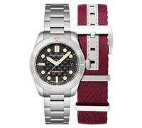 Spinnaker 40 mm Croft mittlere Größe automatische Delphin Projekt limitierte Auflage Uhr mit massivem Edelstahl Armband SP-5129, Ocean schwarz, Croft Mittelgroßes automatisches Delphin Projekt Limited