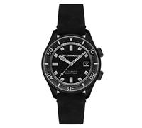 Spinnaker 42 mm Bradner Automatik-Herrenuhr in Midnight Black mit 3 Zeigern und Lederarmband SP-5062-06