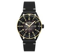 Spinnaker Cahill Automatikuhr für Herren, 43 mm, mit Lederarmband, SP-5064, Arc Black, Riemen