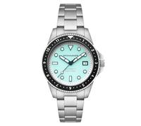 Spinnaker Croft Pioneer Automatikuhr für Herren, 42 mm, mit massivem Edelstahlarmband SP-5136, Saxe Blue, Armband